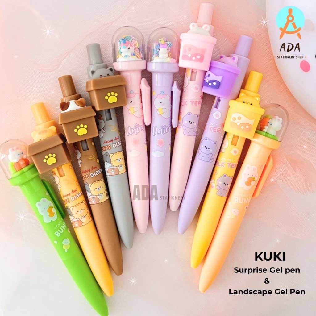 

1 BIJI PEN KUKI / SURPRISE PEN KUKI/ LANDSCAPE PEN KUKI/ KUKI GEL PEN