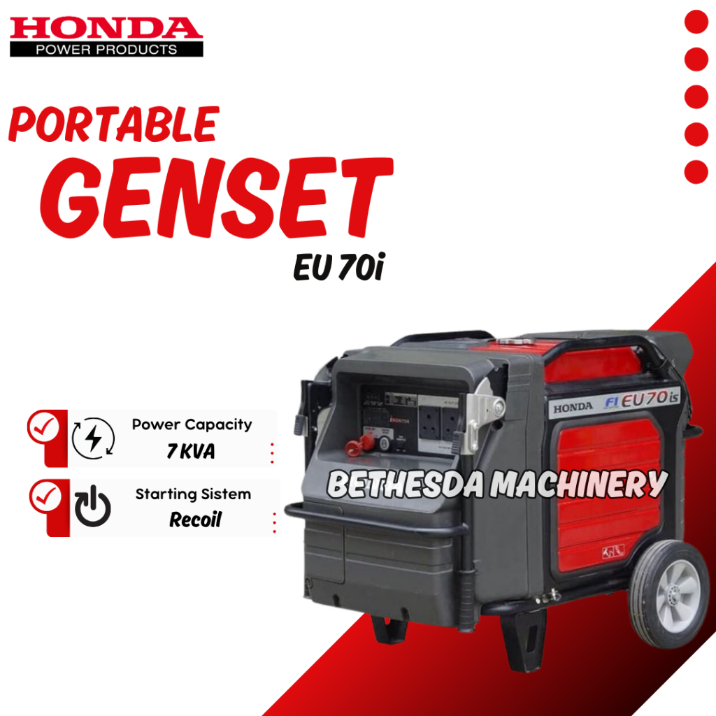 Genset Inverter Honda EU 70is 5.6Kw