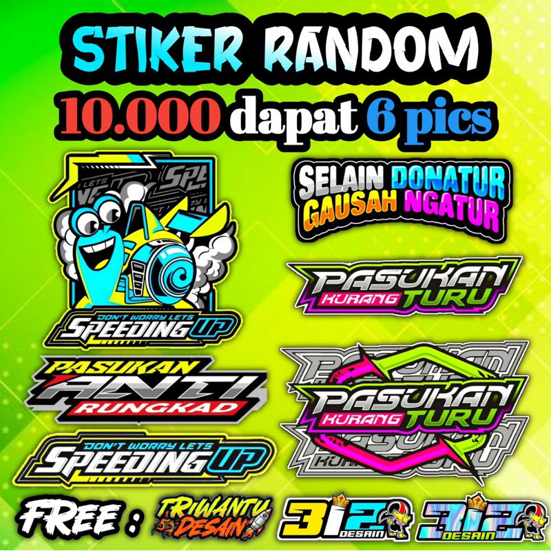 

STIKER MURAH HD 8cm
