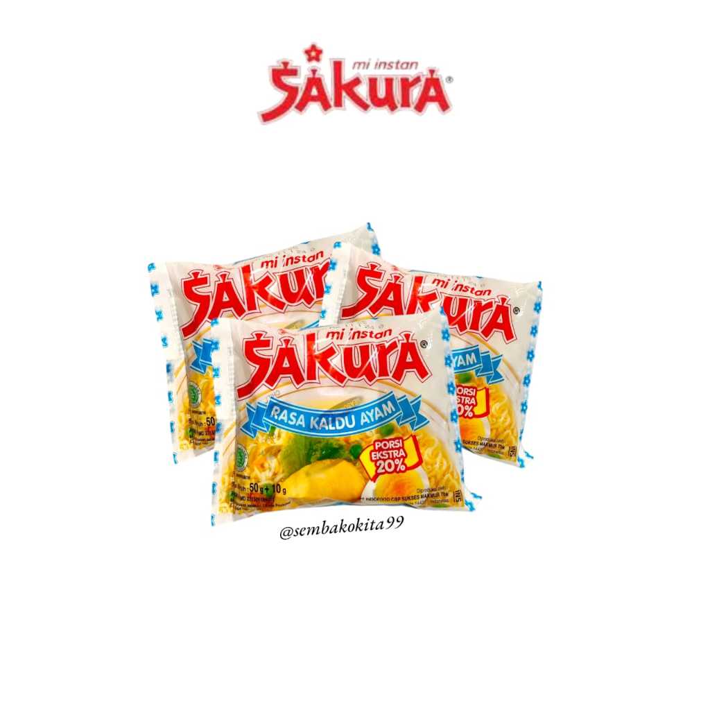 

Mie Instan Sakura Rasa Kaldu Ayam || 60gr Porsi Extra 20% 1 pcs