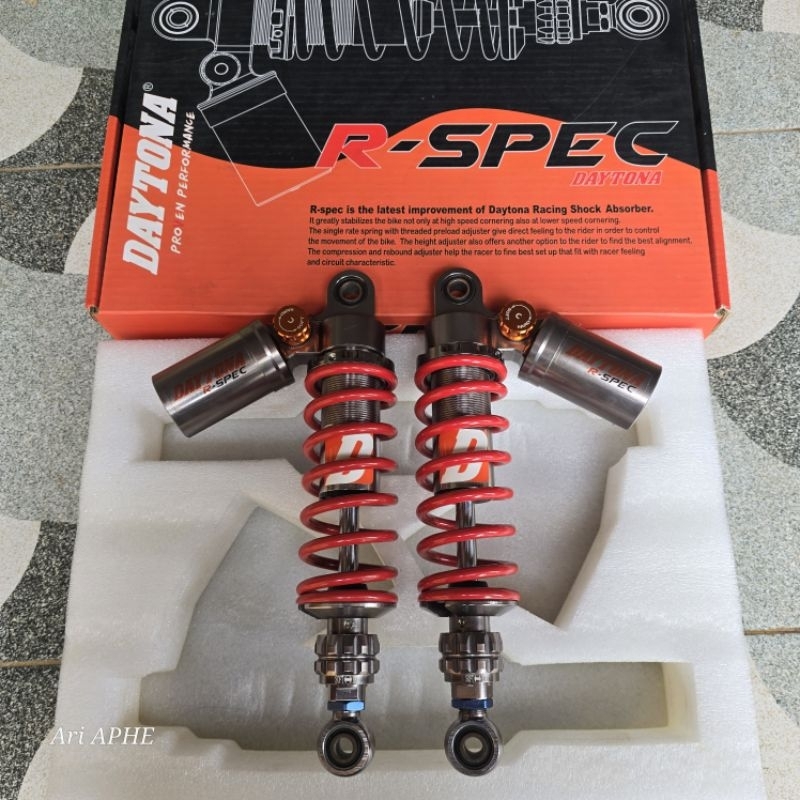 shock tabung DAYTONA R SPEC original adjustable leght 275mm - 295mm jupiter z fiz r rx king dll shoc