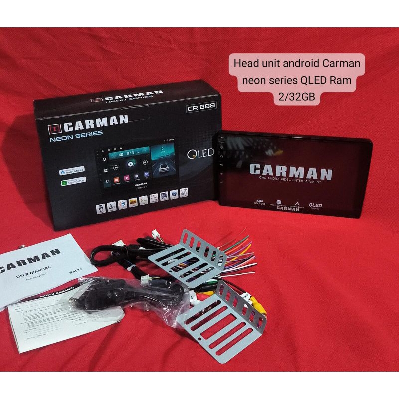 Carman CR 888 Android Head Unit Carman Series 9" inch Ram 2/32 GB Carplay / Android Auto Wireless Ql