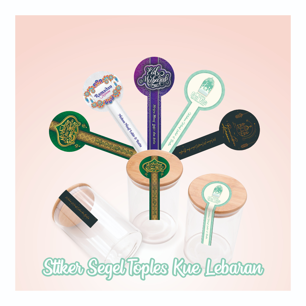 

(25PCS) Sticker Idul Fitri Sticker Segel Toples Lebaran Kue Kering Ramadan