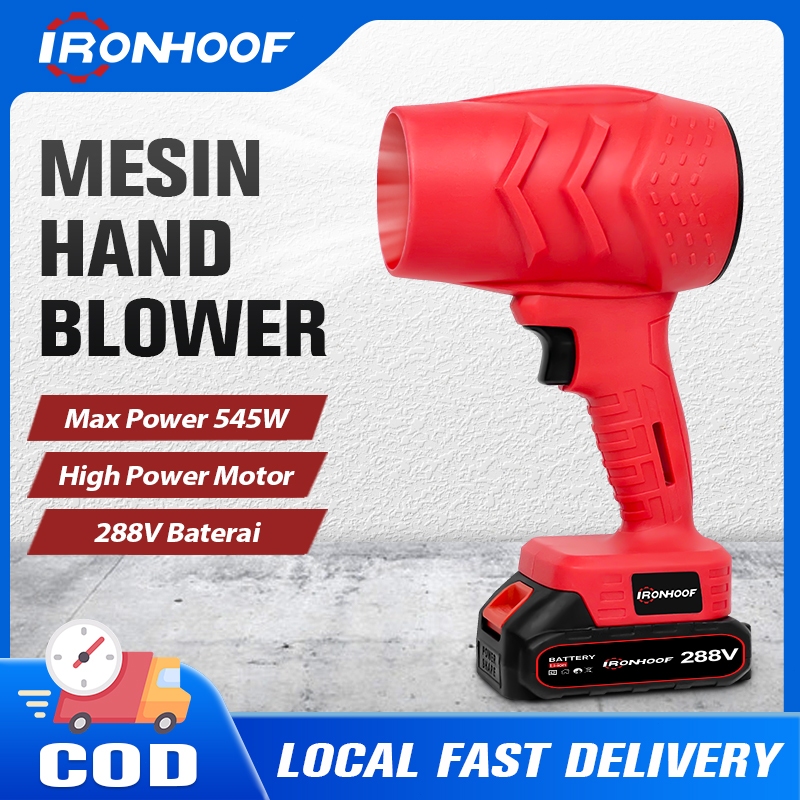 IRONHOOF 288V Mesin Blower Cordless Mesin Hand Blower Baterai Hand blower Mini Super Powerful