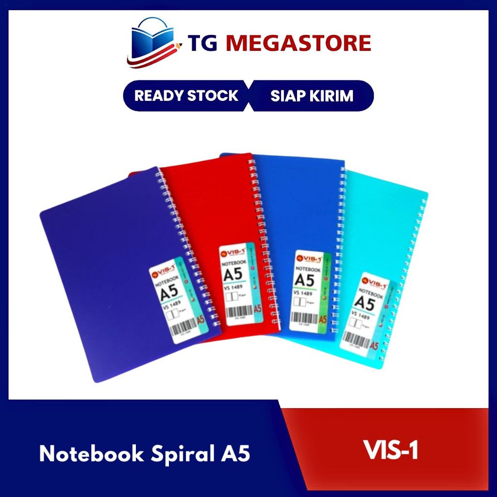 

Notebook A5 Spiral Vis-1 1489M