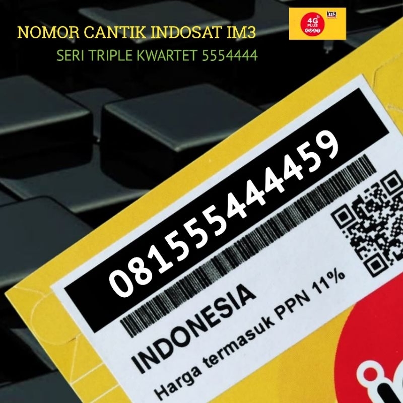 NOMOR CANTIK INDOSAT KWARTET 444444