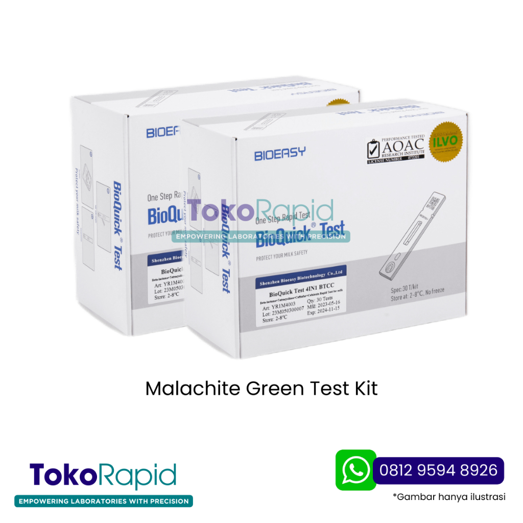 Malachite Green Test Kit / Malachite Green Seafood Test Kit / Aquatic Test / Antibiotic Seafood Test