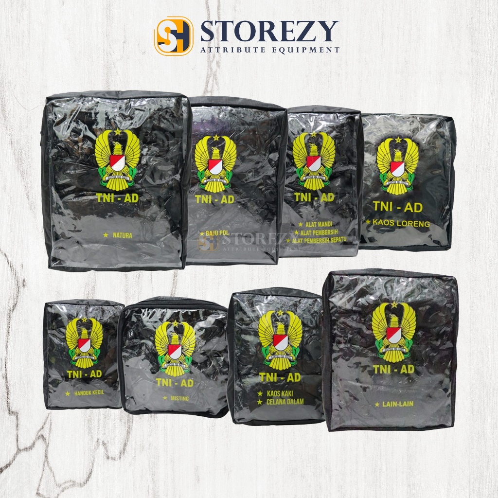 TAS PROTAP TNI AD LOGO / TAS PROTAP TNI AD 1 SET ISI 8