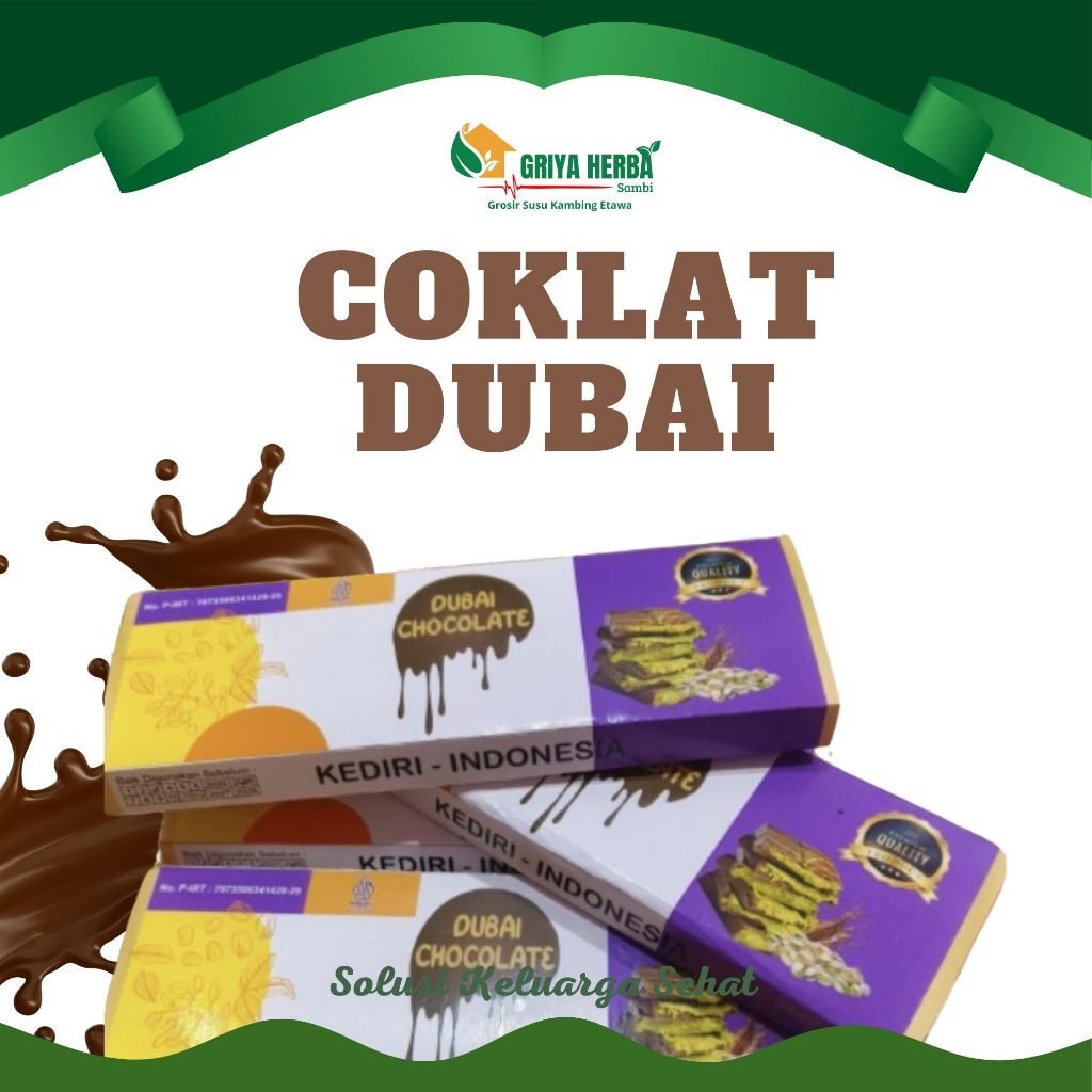 

Dubai Chocolate / Coklat Dubai Viral 100gr / Coklat Dubai kunafa Premium