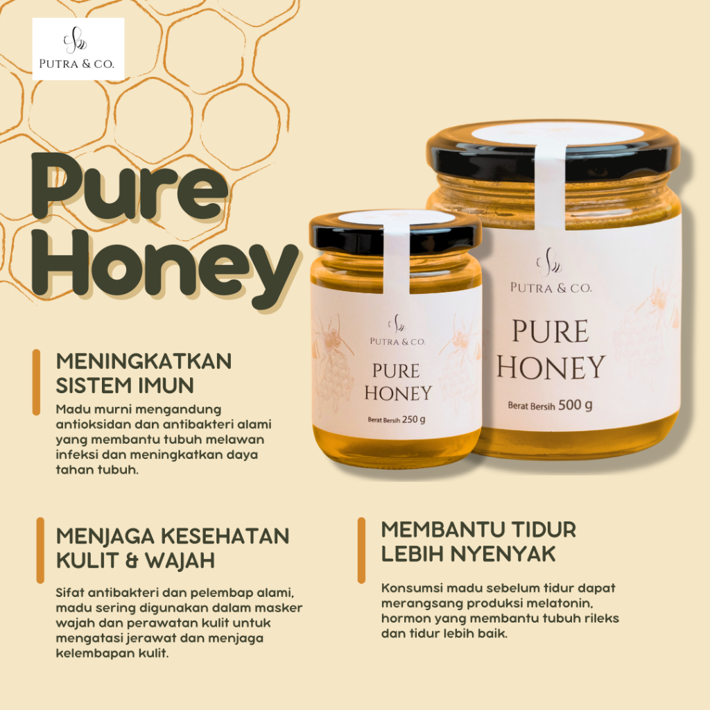 

Putra & Co Pure Honey 100% madu asli dari Bali