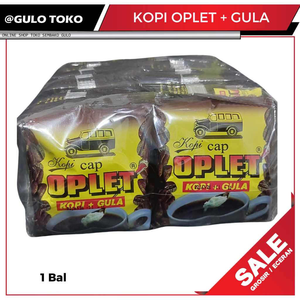 

Kopi Oplet+Gula Kemasan Sachet Isi 1BAL