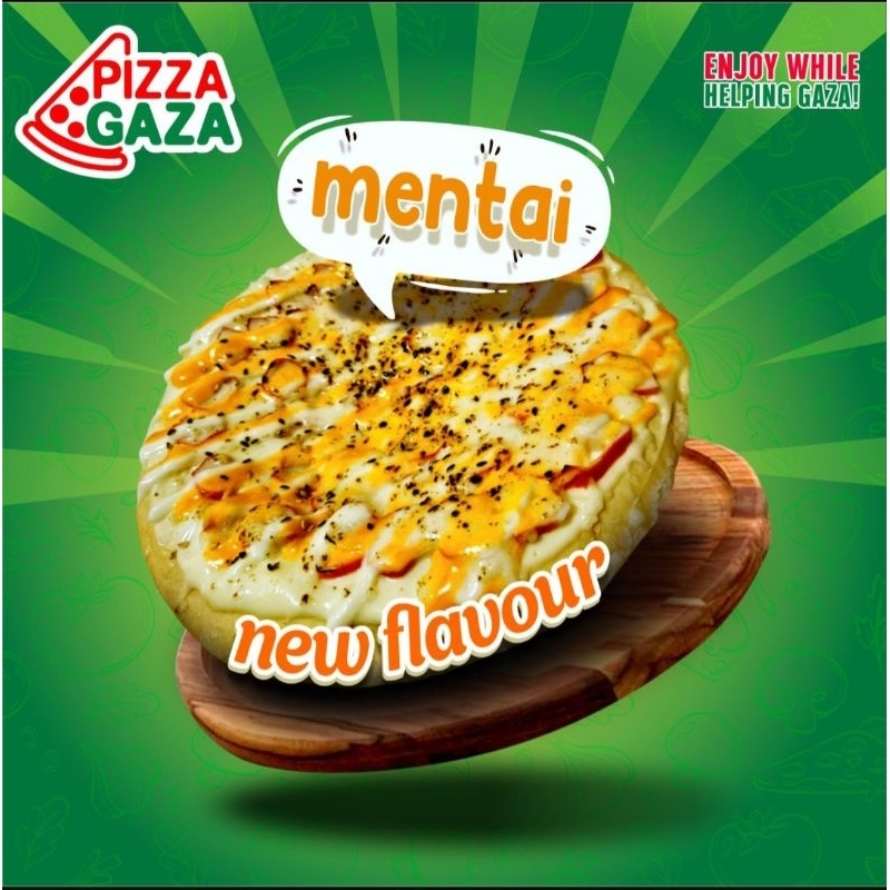 

Pizza Gaza Mentai (Frozen) Medium/sedang