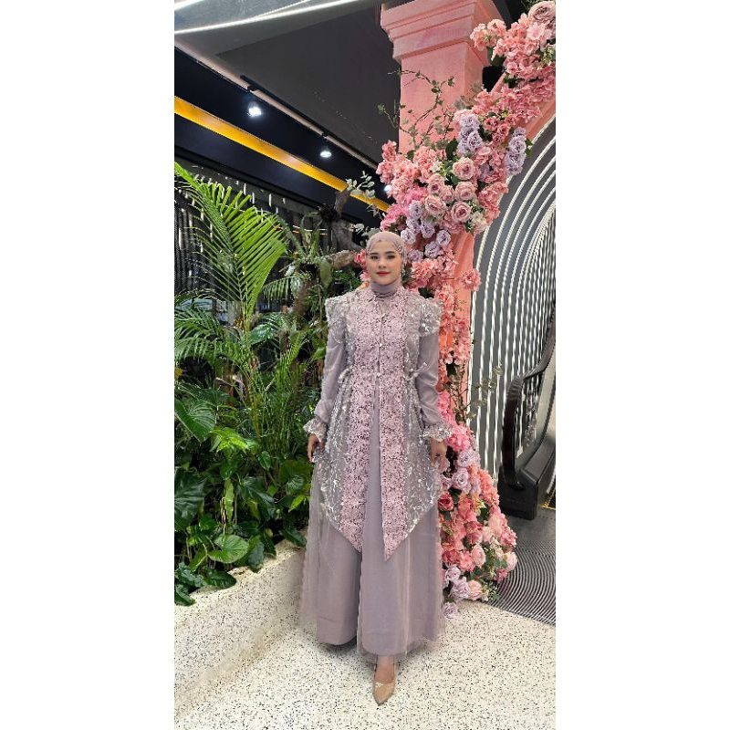 Soraya dress set outer hazel premium