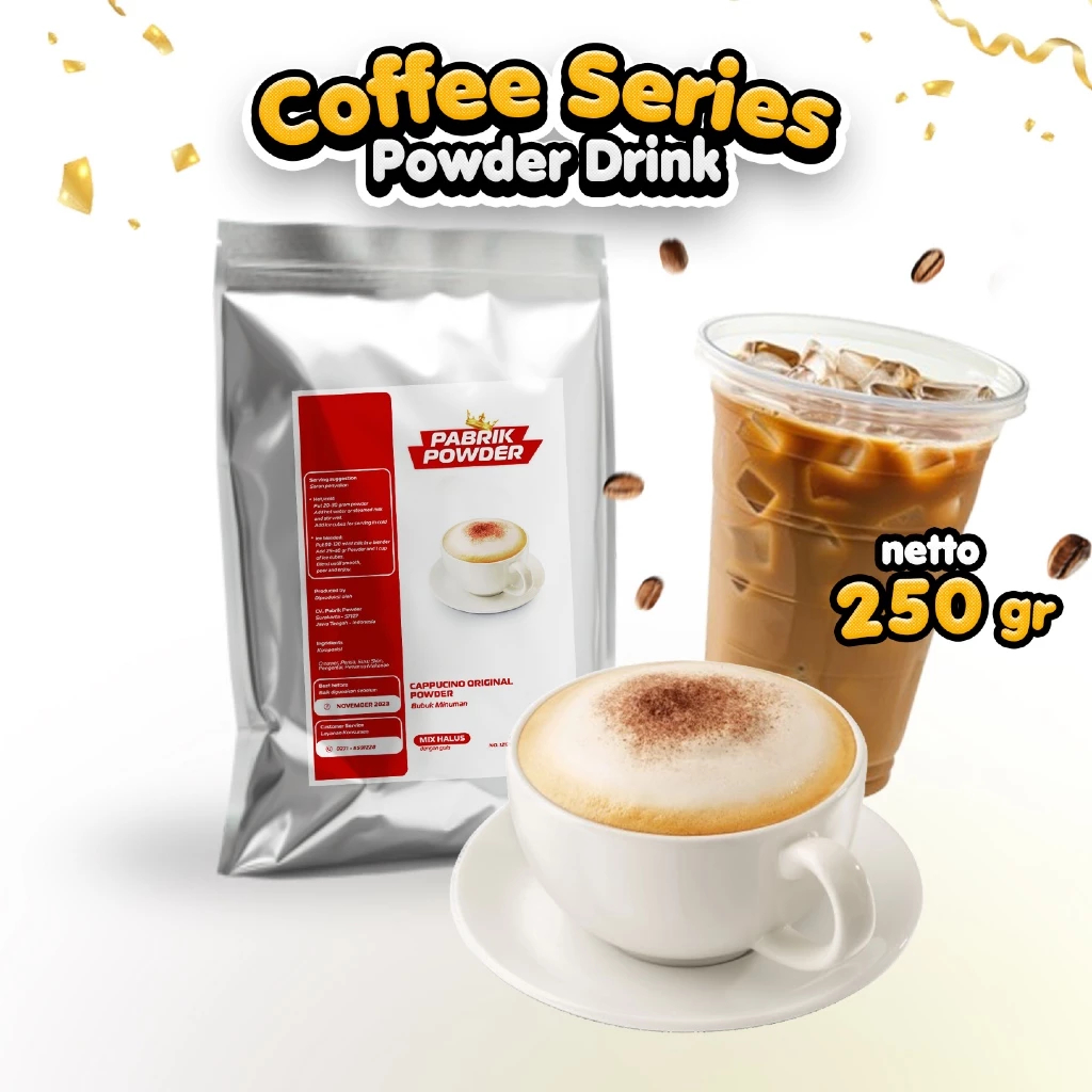 

Powder Aneka Rasa Kopi 250 gram , Coffee series Powder Drink, Bubuk Minuman