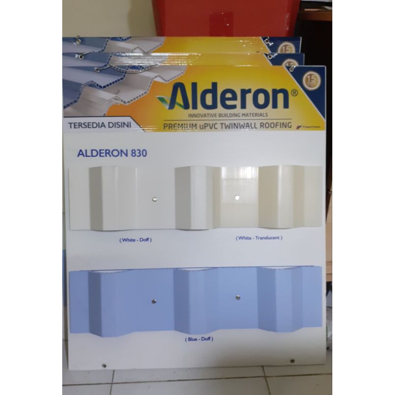 Atap UPVC Alderon 830 double layer/meter/Alderon double layer 830 UPVC