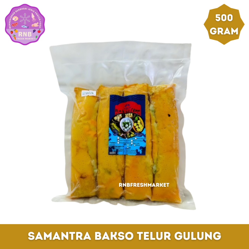 

Samantra Bakso Telur Gulung Isi 4 Pcs Netto 500 Gram