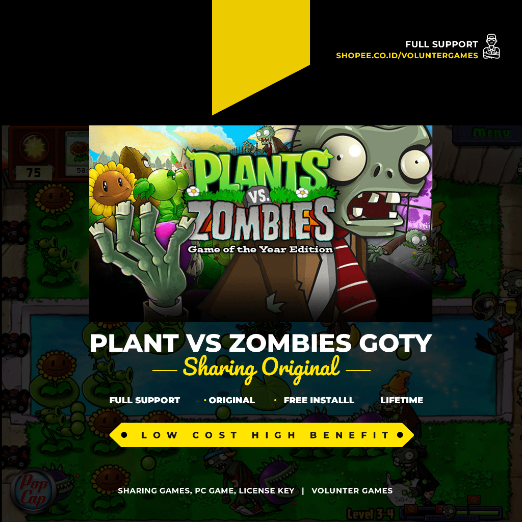 PLANTS VS ZOMBIES GOTY EDITION PC ORIGINAL