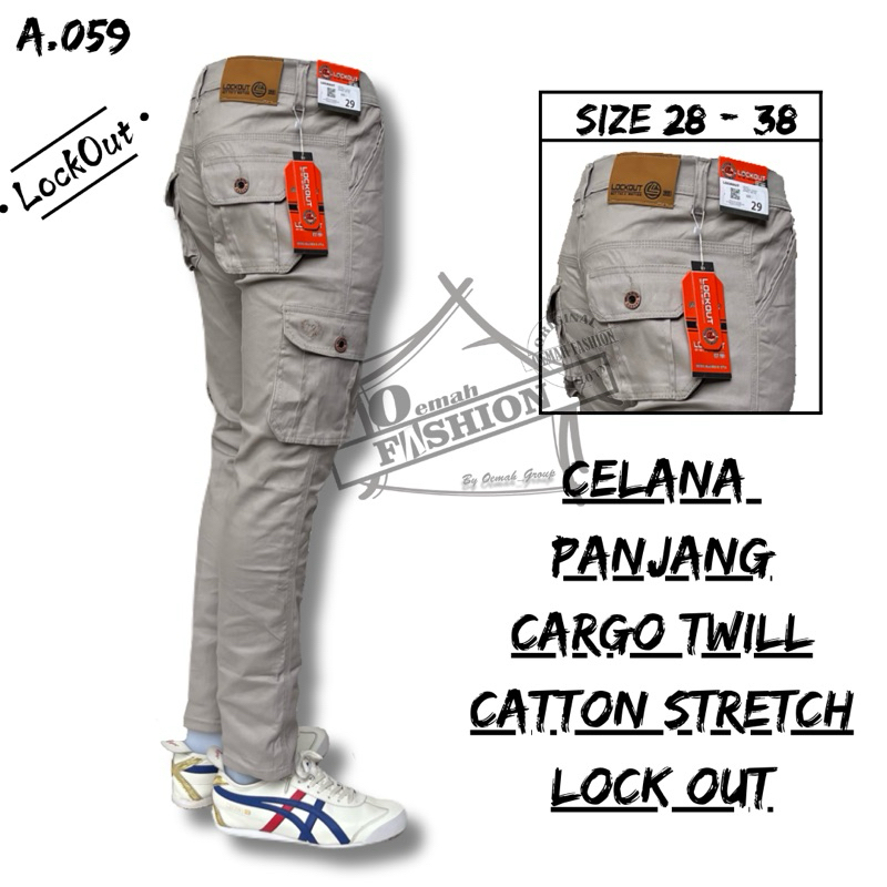 CELANA PANJANG CARGO PRIA KEMPOL PDL STREATCH LOCKOUT