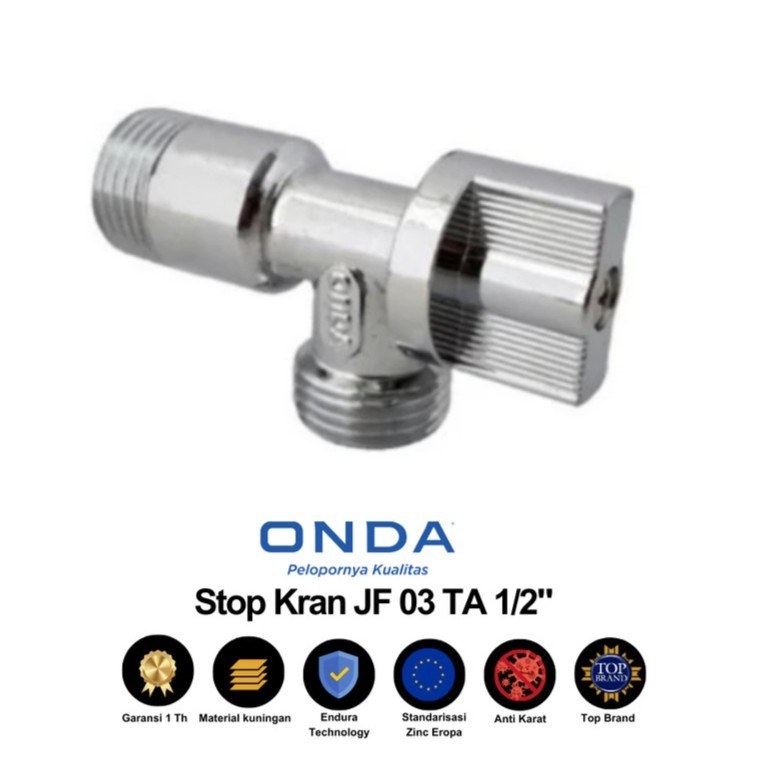 Stop Kran Bidet WC ONDA JF 03 KERAN AIR CABANG 1 STOP KRAN JF 03 TA ONDA/KRAN SHOWER WC CLOSET JF 03
