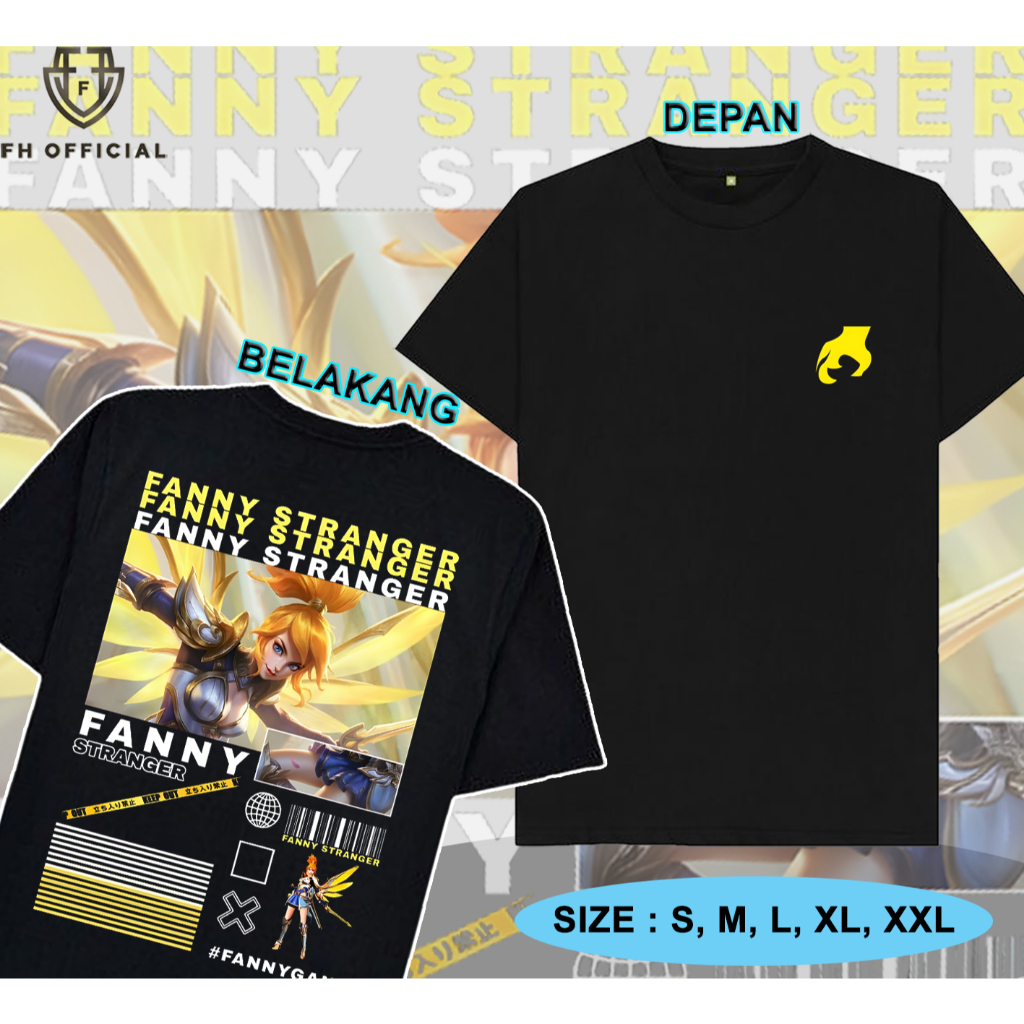 Fanny Stranger Kaos Hitam FANNY STRANGER