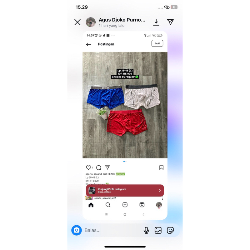 shortpants Adidas second size L