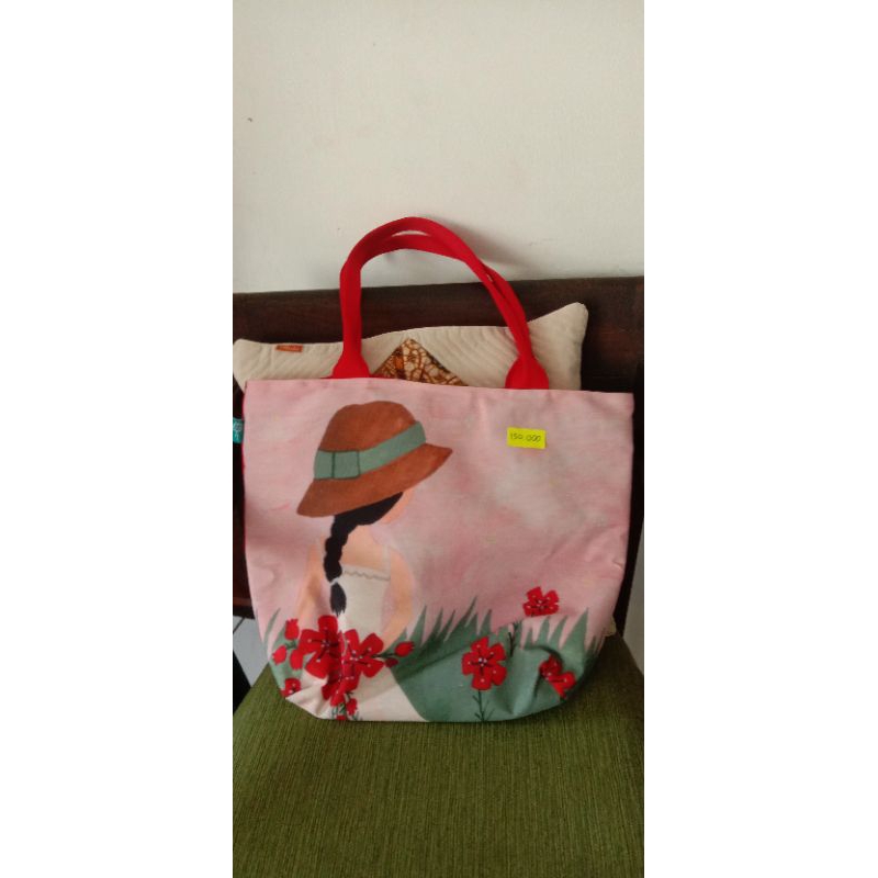 Preloved tas Kamalika print