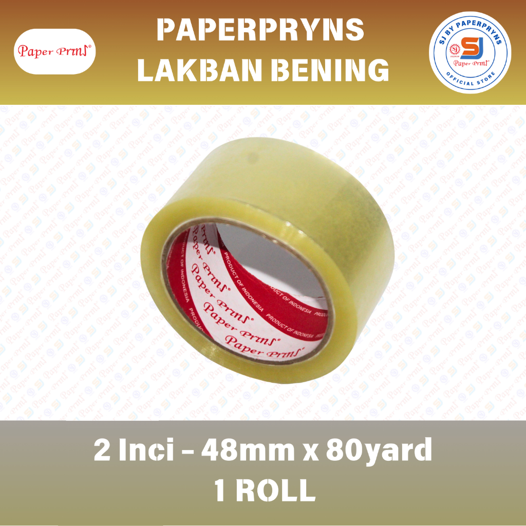 

PAPERPRYNS Lakban Bening 2 Inci (48mm x 80 yard) - 1 ROLL