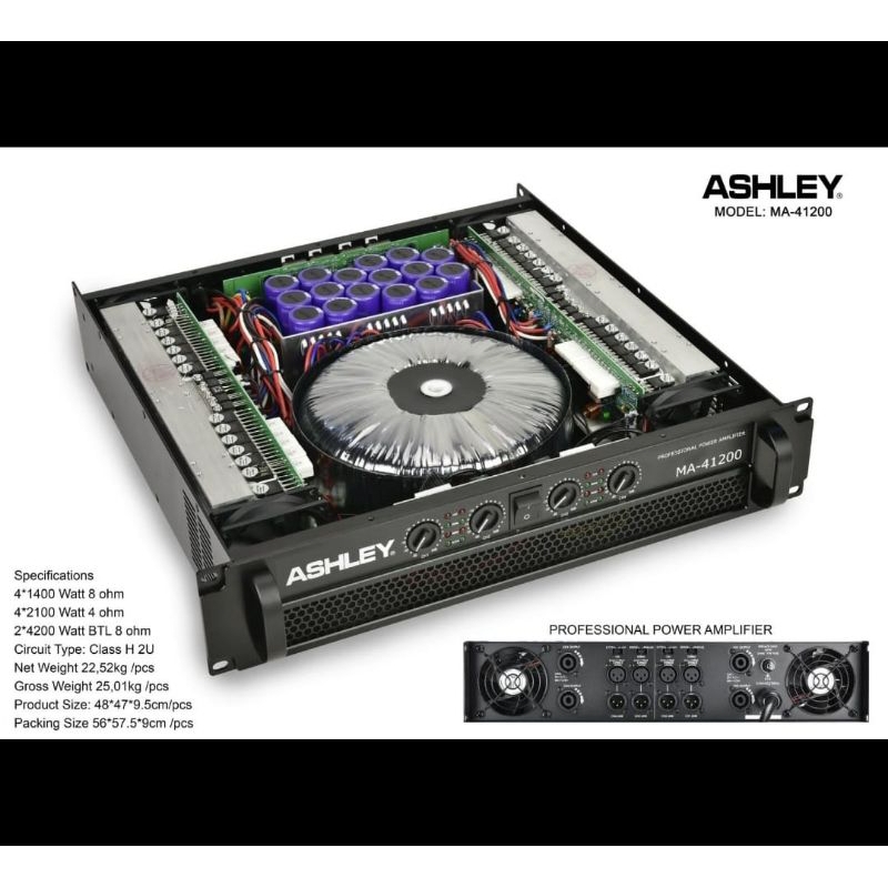 POWER AMPLI ASHLEY MA 41200  / POWER AMPLI ASHLEY MA41200