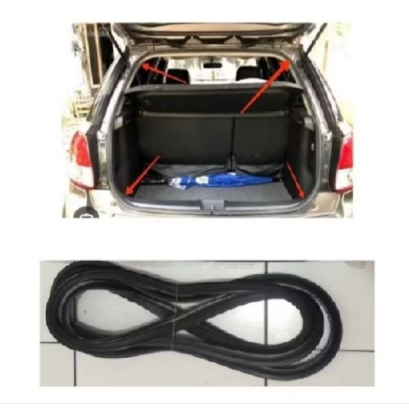 FULLSET KARET PEREDAM BODY KARET BALON PINTU MOBIL HONDA CRV+KARET BAGASI PINTU BELAKANG