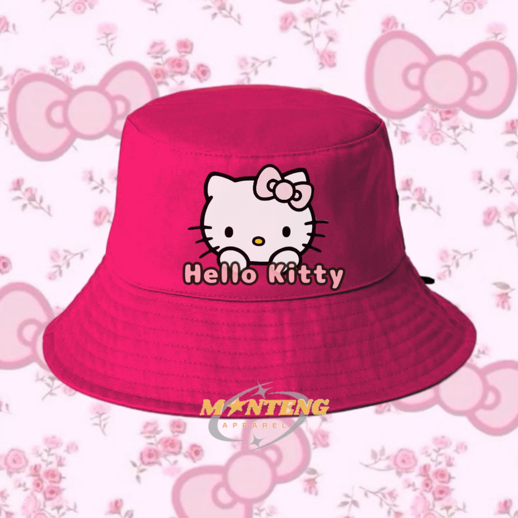 Topi Bucket Anak HELLO KITTY/ Topi Bucket Anak Karakter Lucu