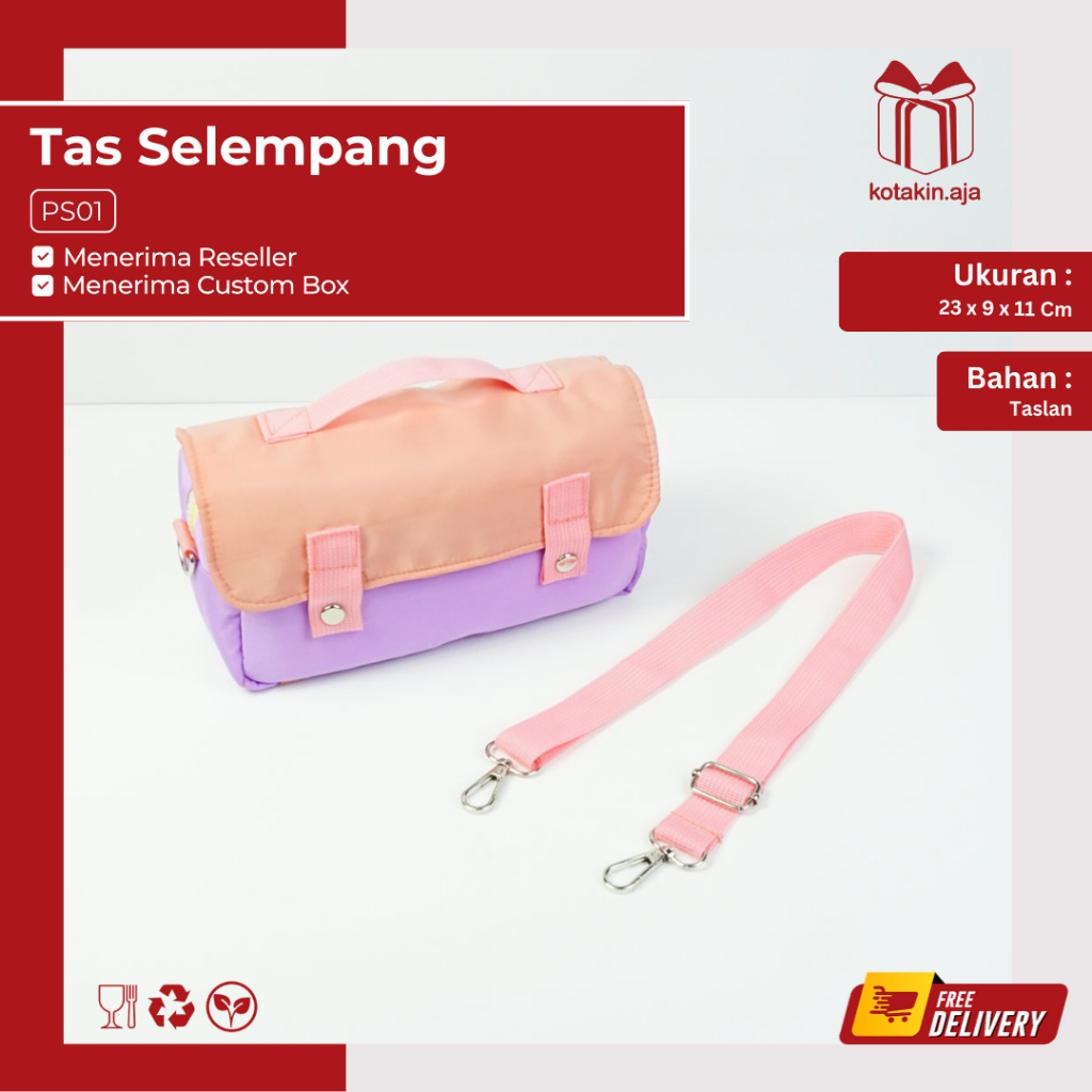 Tas Selempang Puff / Tas Perempuan Puff / Tas Travel Puff / Travel Bag Puff / Totebag Puff I PS01