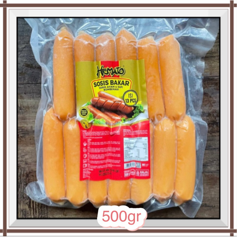 

Hemato Sosis Sapi Bakar Mini 500gr 13 pcs