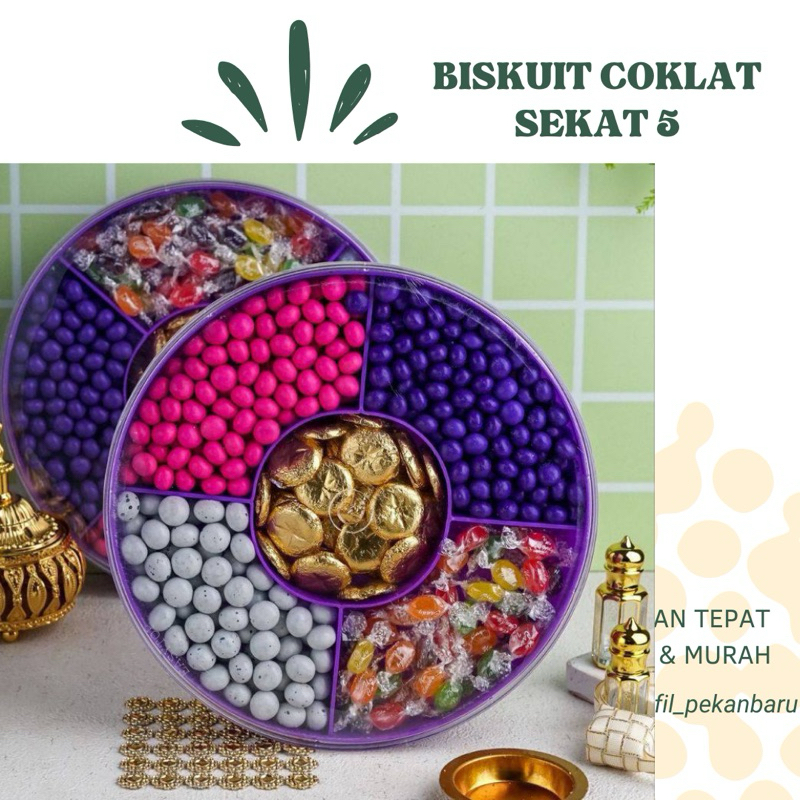 

Biskuit coklat tray sekat 5