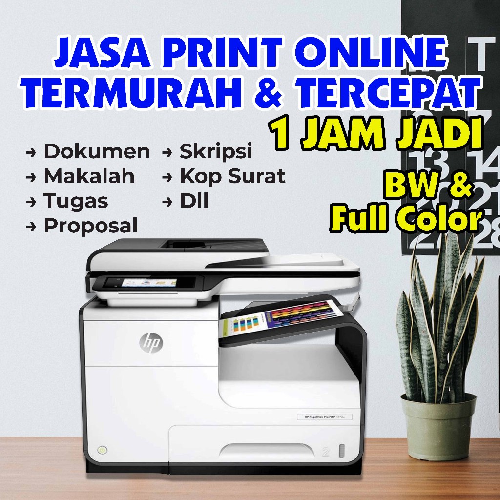 

Jasa Print BW Full Color A4/F4 75gramBuku, Tugas, Makalah, Skripsi Dll Murah dan Cepat