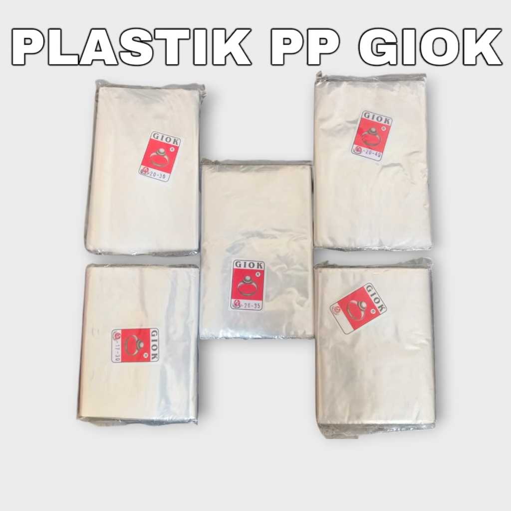 Plastik PP Tahu Tempe PPT Giok Tipis / Plastik PP Giok Ukuran Kecil Tanggung