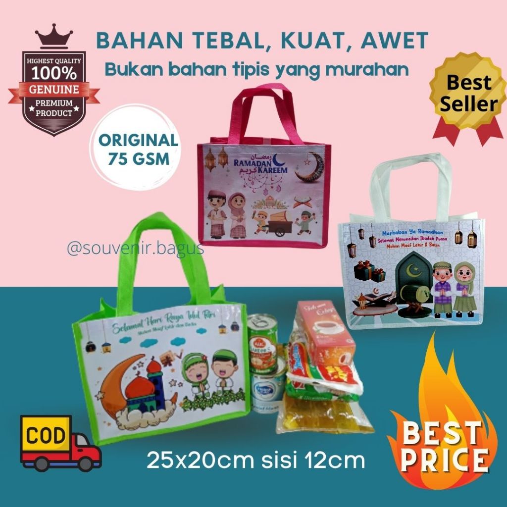 

Tas Parcel Lebaran Anak Parcel Idul fitri marhaban ramadhan Maulid isra miraj Nabi Muhammad SAW