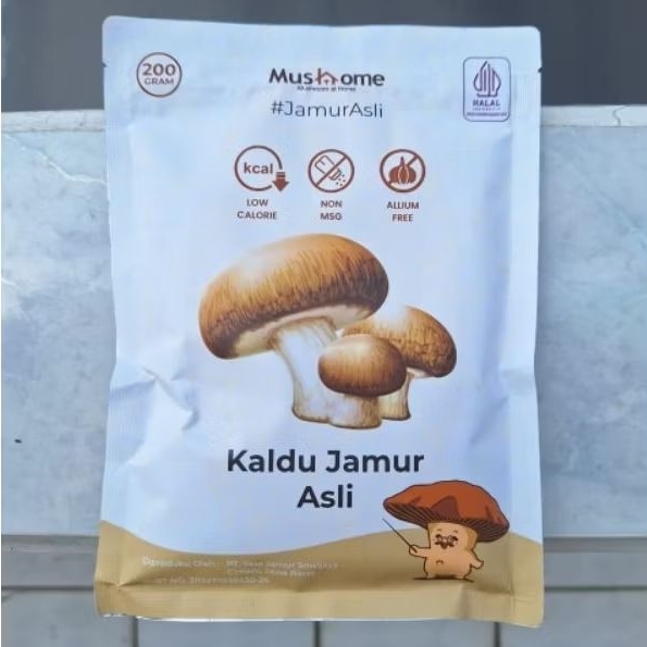 

Mushome Kaldu Jamur Asli 200 gr Halal Non MSG