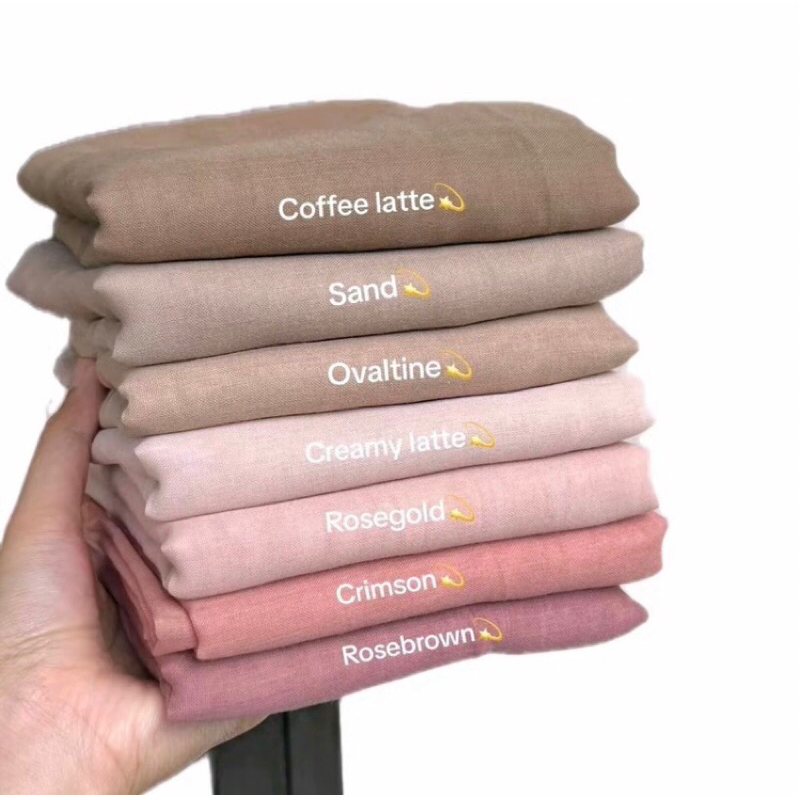 PLAIN SQUARE HIJAB POLLYCOTTON PREMIUM / HIJAB POLLYCOTTON 120 X 120 Cm