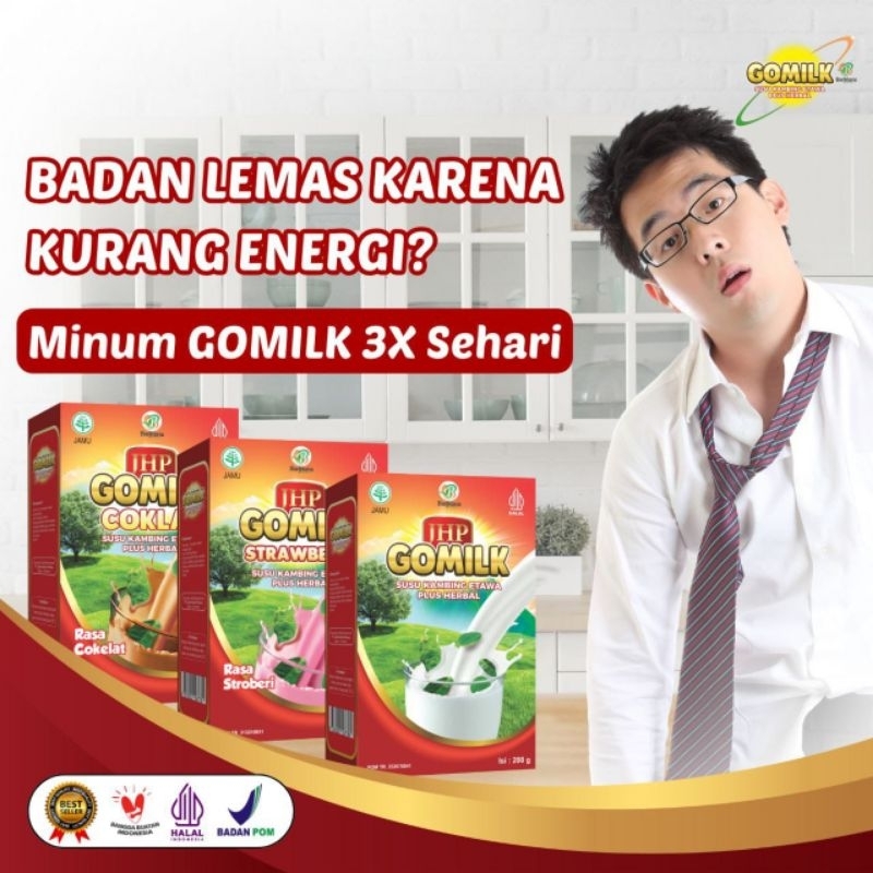 

JHP GOMILK Susu kambing etawa plus herbal alami 200g