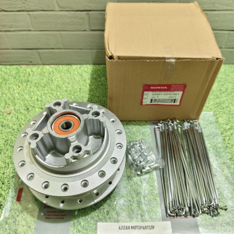 Tromol Cakram belakang plus jari-jari Bearing Tromol belakang supra x 125 DD Double Disc