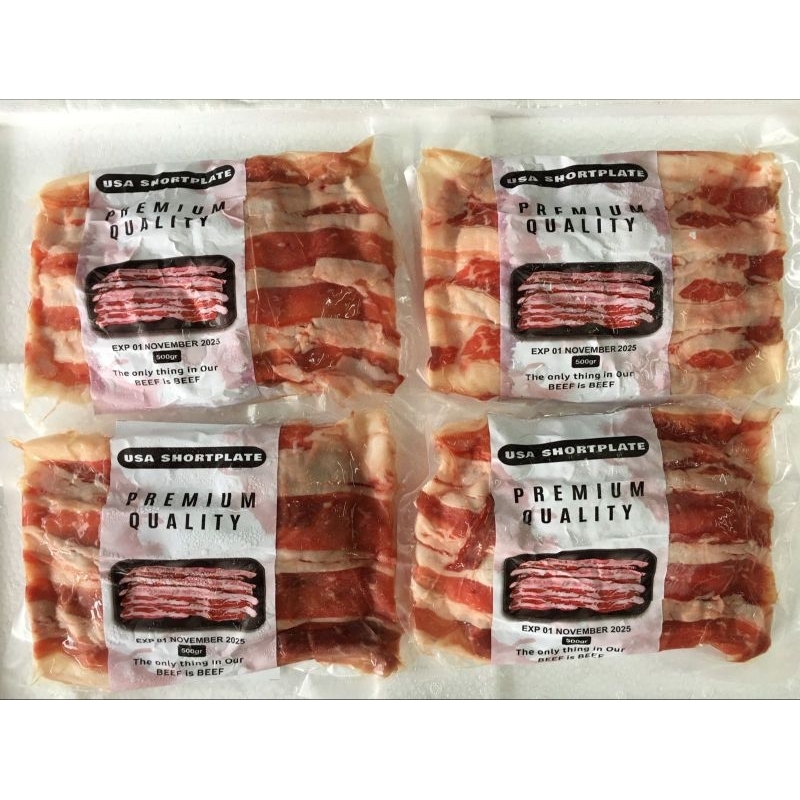 

Slice Beef Lemak US Full Shortplate 500gr