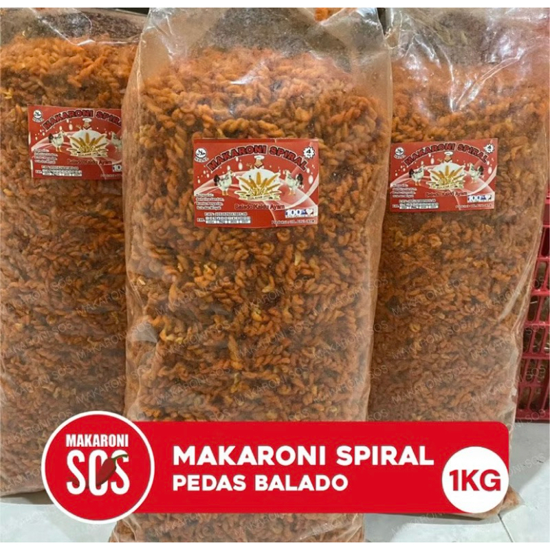 

Makaroni Spiral Balado 1KG Spiral Balado Kaldu Ayam Pedas Manis Lezat Makaroni 1KG