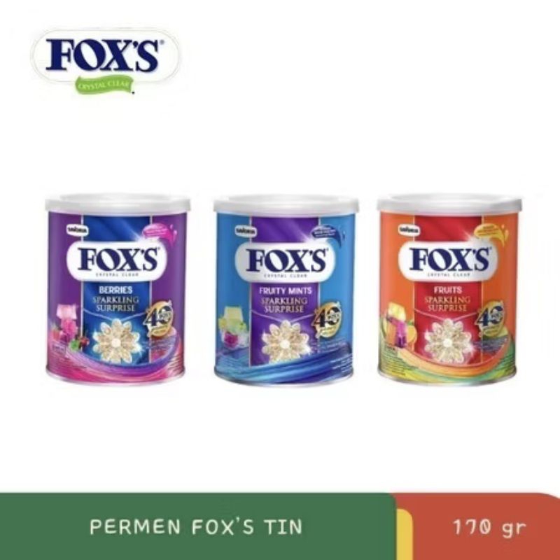 

Permen FOX'S Crystal Clear Sparkling Surprise Kaleng 170gr