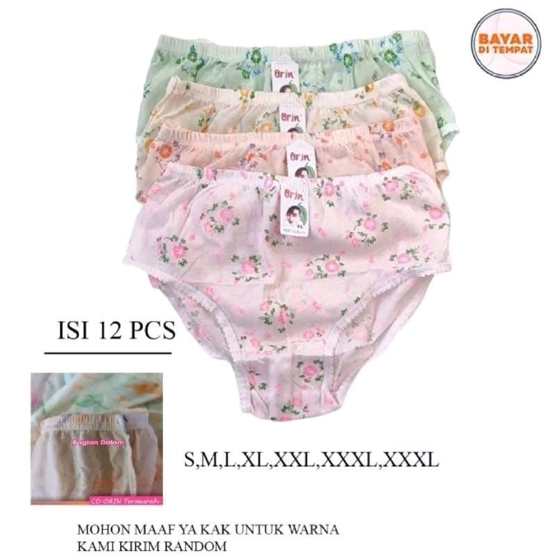 1 Lusin / 12 Pcs Celana Dalam Wanita ORIN | CD wanita Orin terlaris