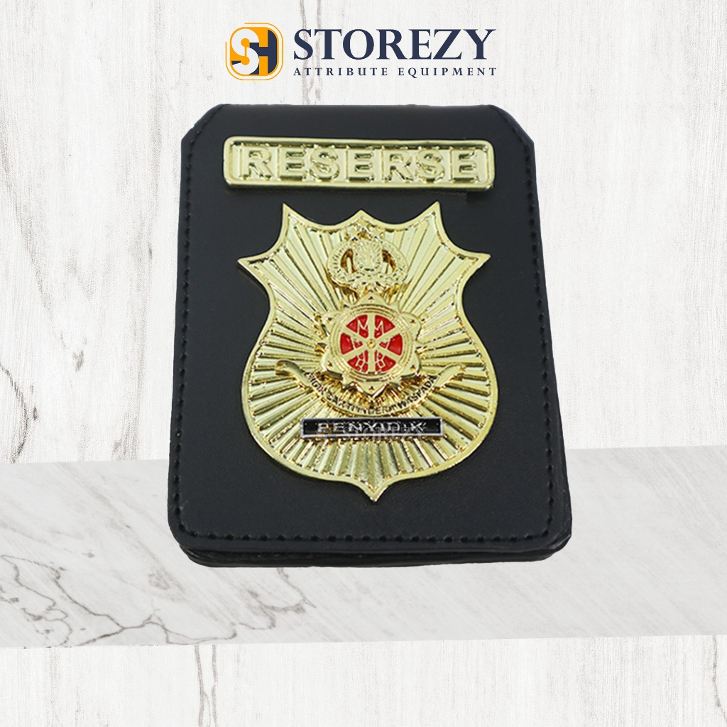 

Kalung ID Card Lencana Reserse Penyidik Polri Gold