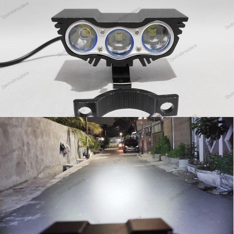 LAMPU SOROT LED OWL 3 MATA BURUNG HANTU / Lampu Sorot Led /Lampu sorot Motor /Lampu sorot led motor/