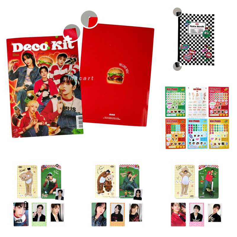 Official TXT Deco Kit 2022 — Photobook, Deco Book, Sticker Set, Member Set: Photocard / PC, Instant 