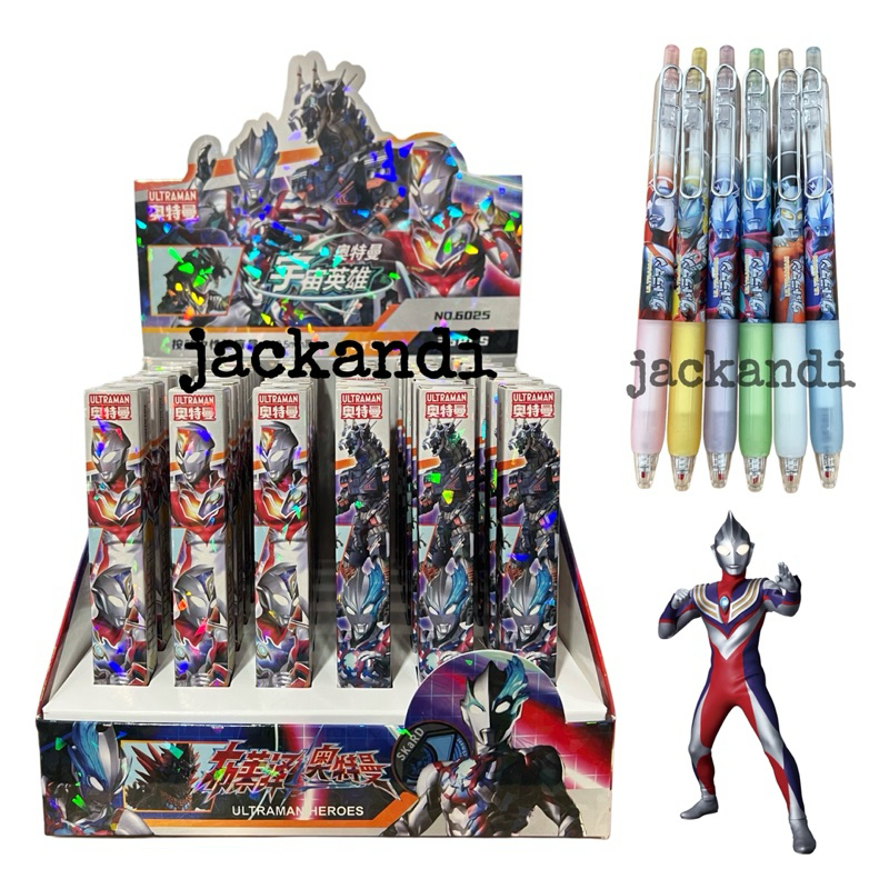 

Pulpen Anak Blind Box Ultraman Pen Cetek Suprise Karakter 0.5mm