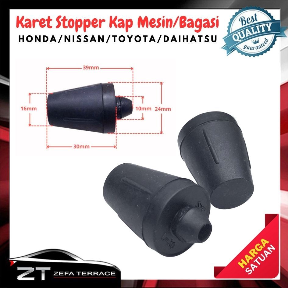 Karet Stopper Stoper Kap Mesin Pintu Bagasi Mobil Universal Honda Nissan Toyota Daihatsu