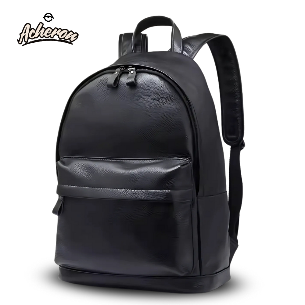 Acheron Tas Ransel Anak Sekolah SD SMP SMA LILO Hitam Perempuan Tas Punggung Polos Bahan Sintetis Ce